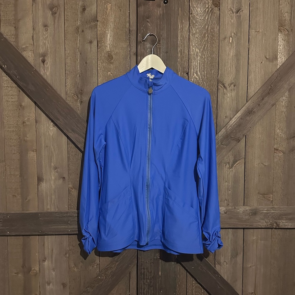TzuTzu Sport Sasha Zip Up Golf Jacket EUC
